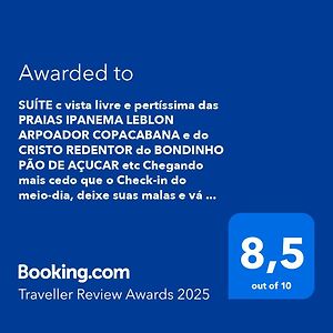 Suite C Vista Livre E Pertissima Das Praias Ipanema Leblon Arpoador Copacabana E Do Cristo Redentor Do Bondinho Pao De Acucar Etc Chegando Mais Cedo Que O Check-In Do Meio-Dia, Deixe Suas Malas E Va Se Divertir, Idem No Check-Out Das 10H Manha